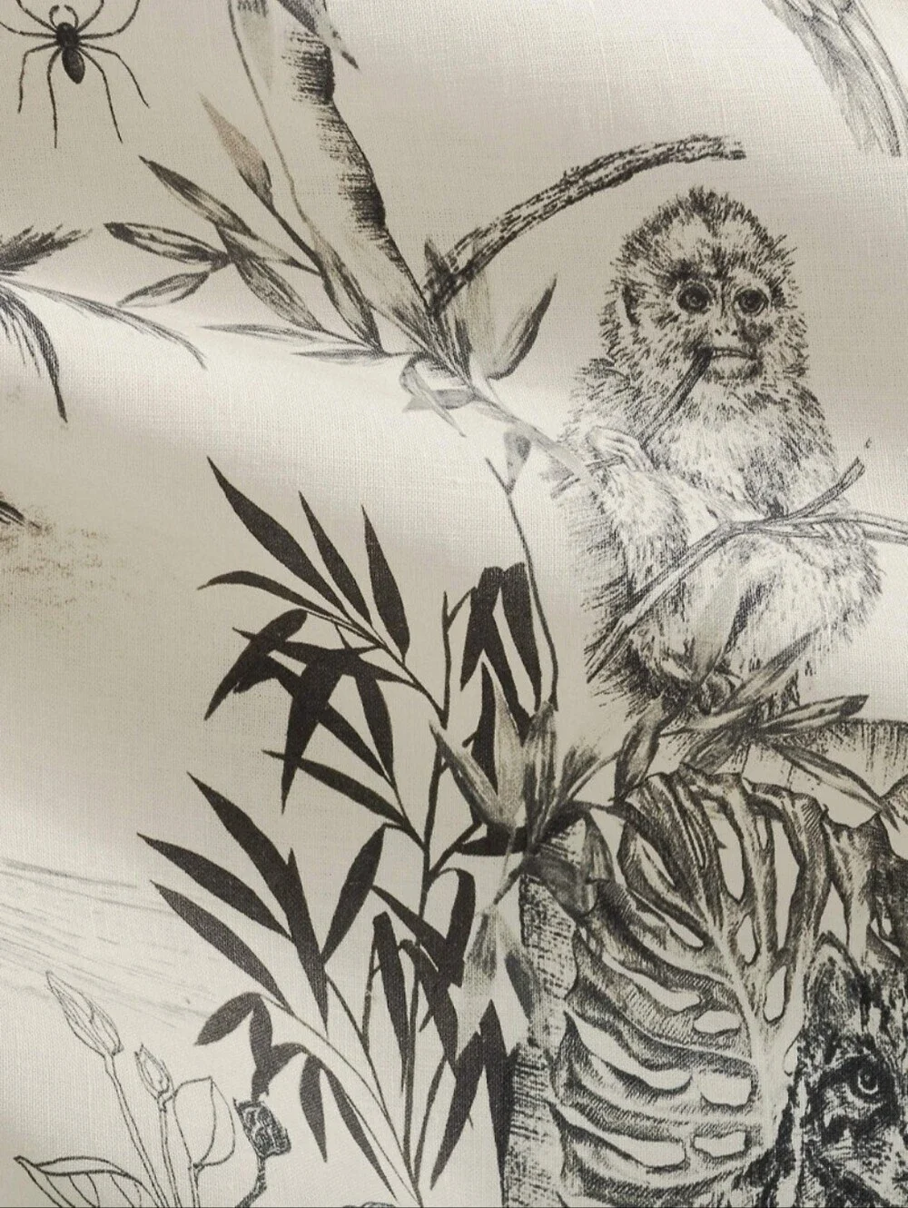 Exclusive Best seller Midnight Jungle Linen King Duvet Cover,$329.00